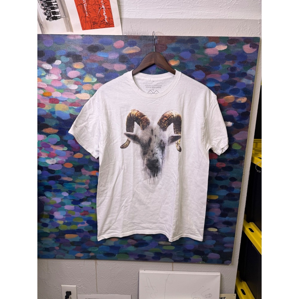 Daddy Yankee Legendaddy World Tour 2022 Goat Graphic T-Shirt Mens Large White